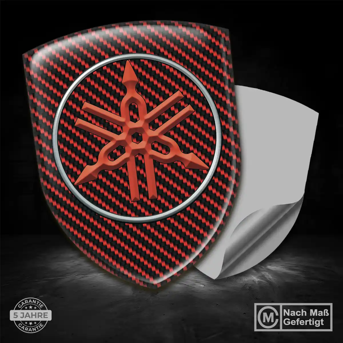 Yamaha Embleme Silikon Aufkleber Markenedition