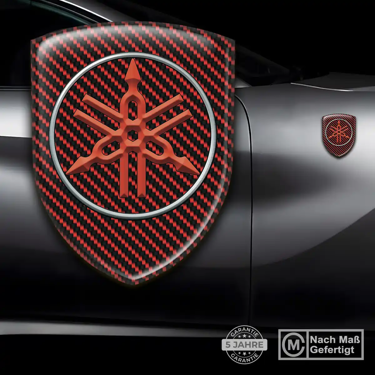 Yamaha Embleme Silikon Aufkleber Markenedition
