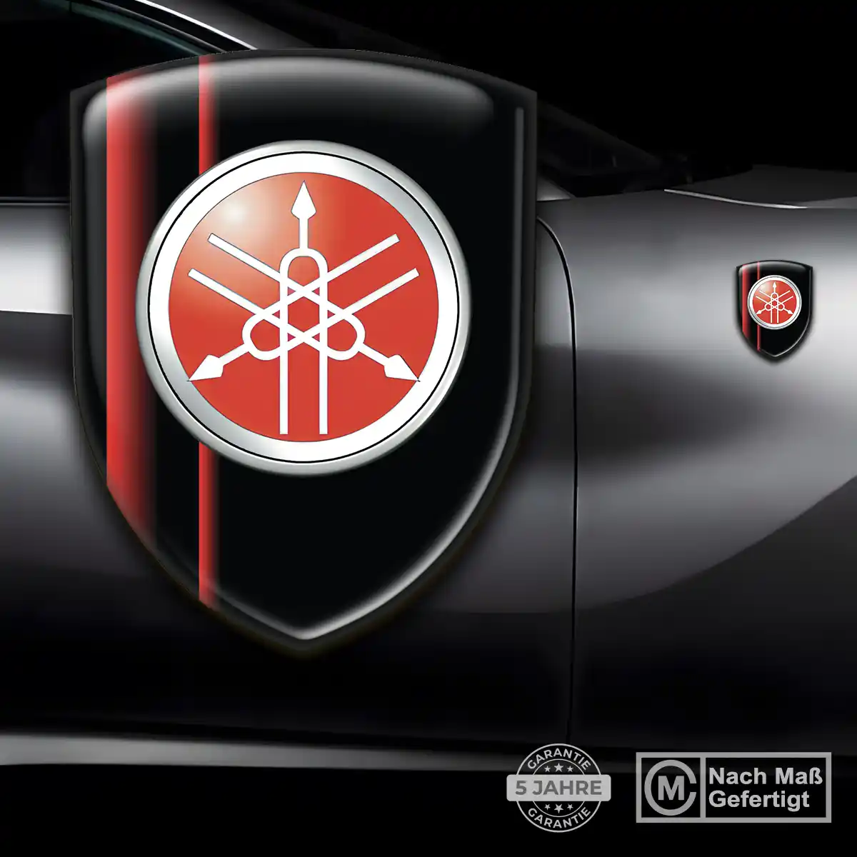 Yamaha Embleme Silikon Aufkleber Modernes Design