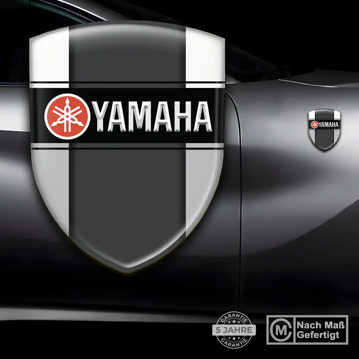 Yamaha Embleme Silikon Aufkleber Premium-Edition