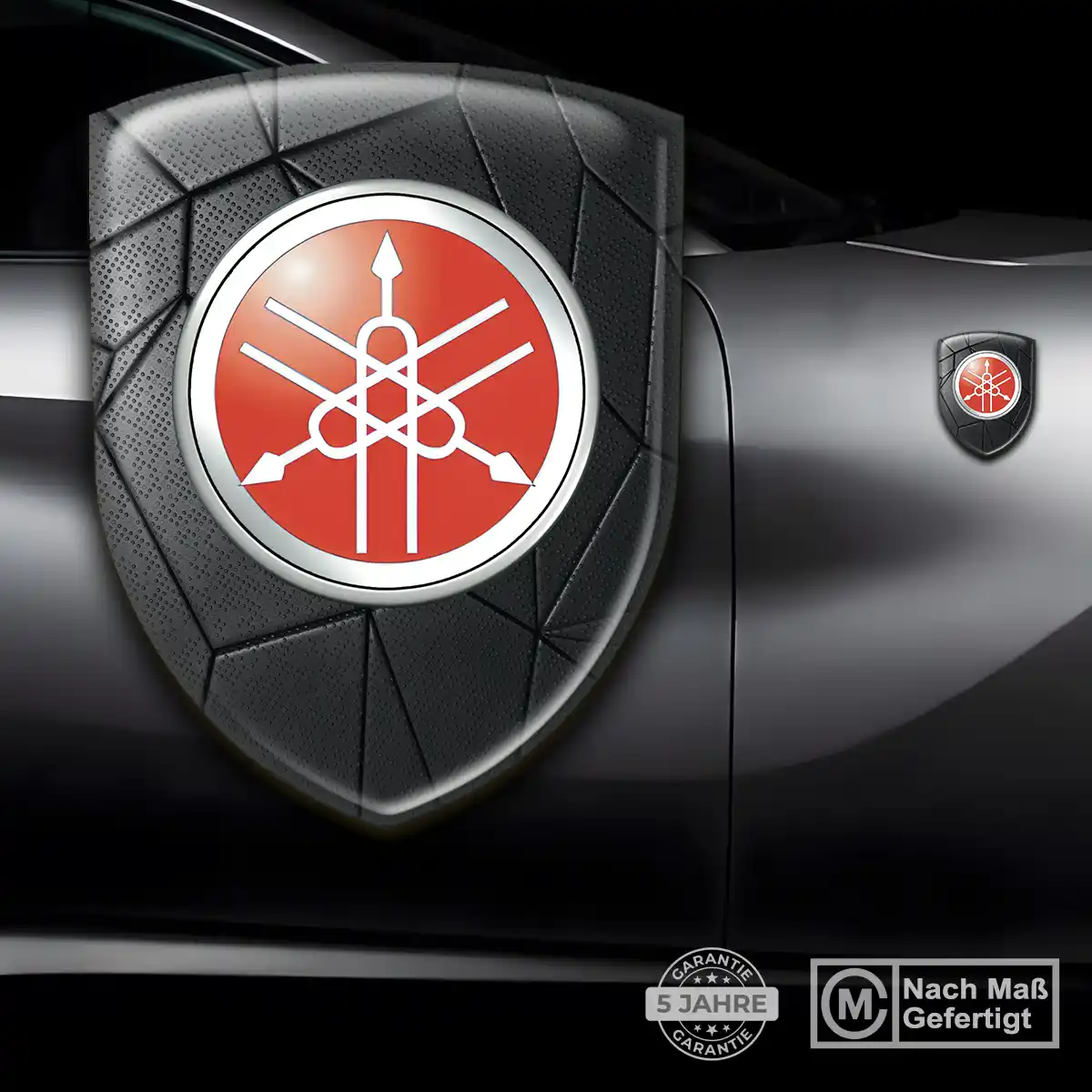 Yamaha Embleme Silikon Aufkleber Premiumqualität