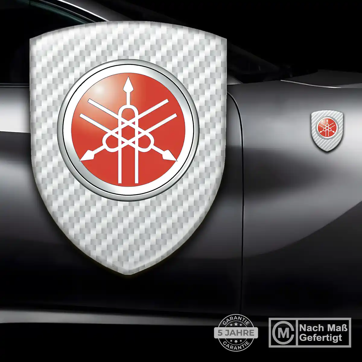 Yamaha Embleme Silikon Aufkleber Sonderedition