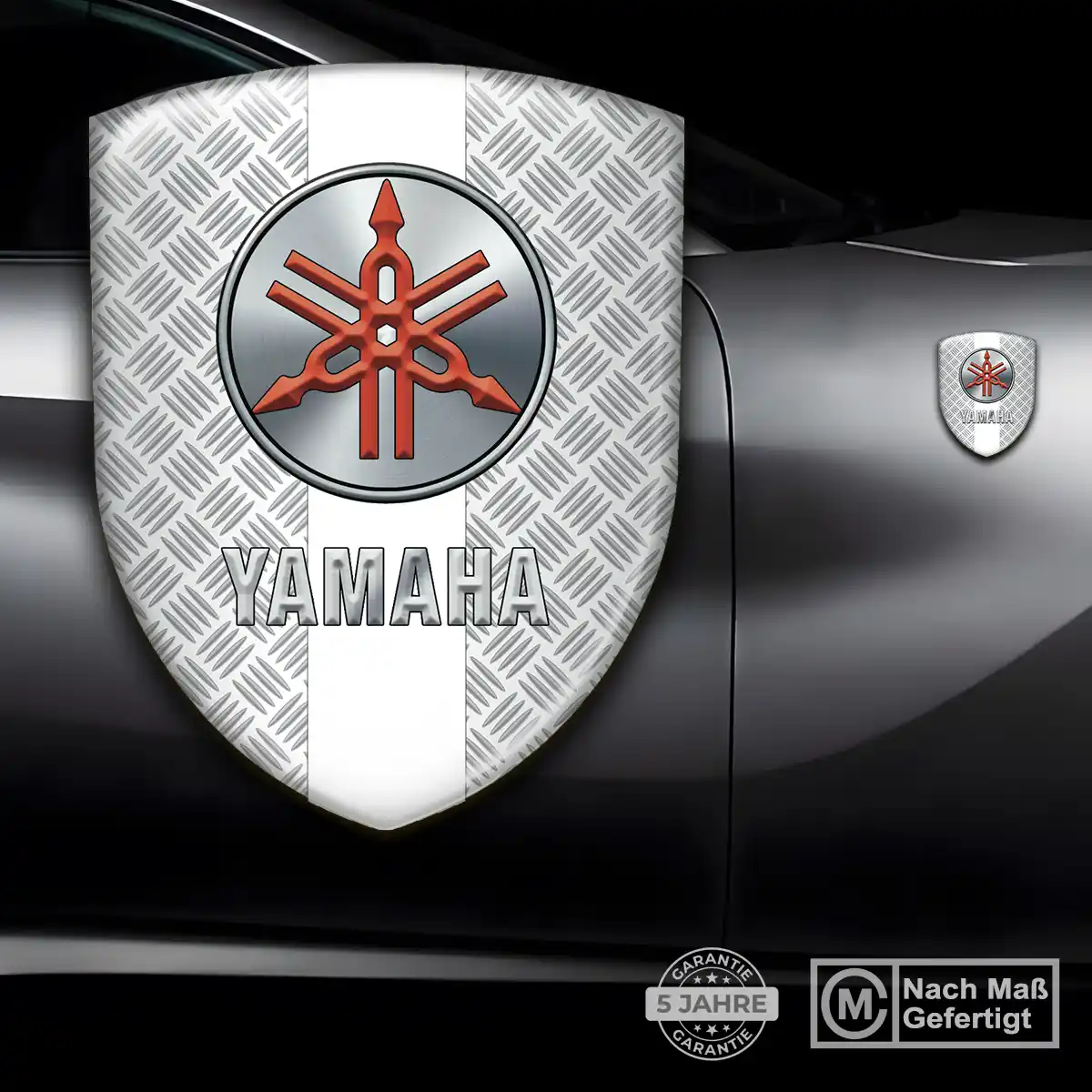 Yamaha Embleme Silikon Aufkleber Tuningfahrzeug