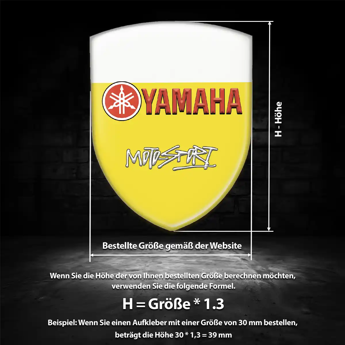 Yamaha Silikon Aufkleber Anspruchsvolles Design