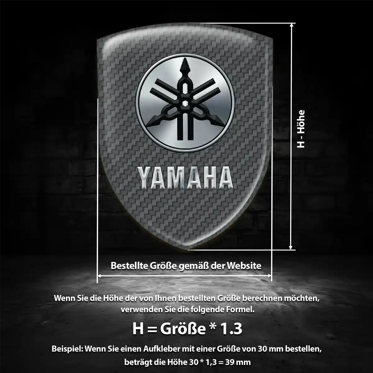 Yamaha Silikon Aufkleber Auto Anspruchsvolles Design