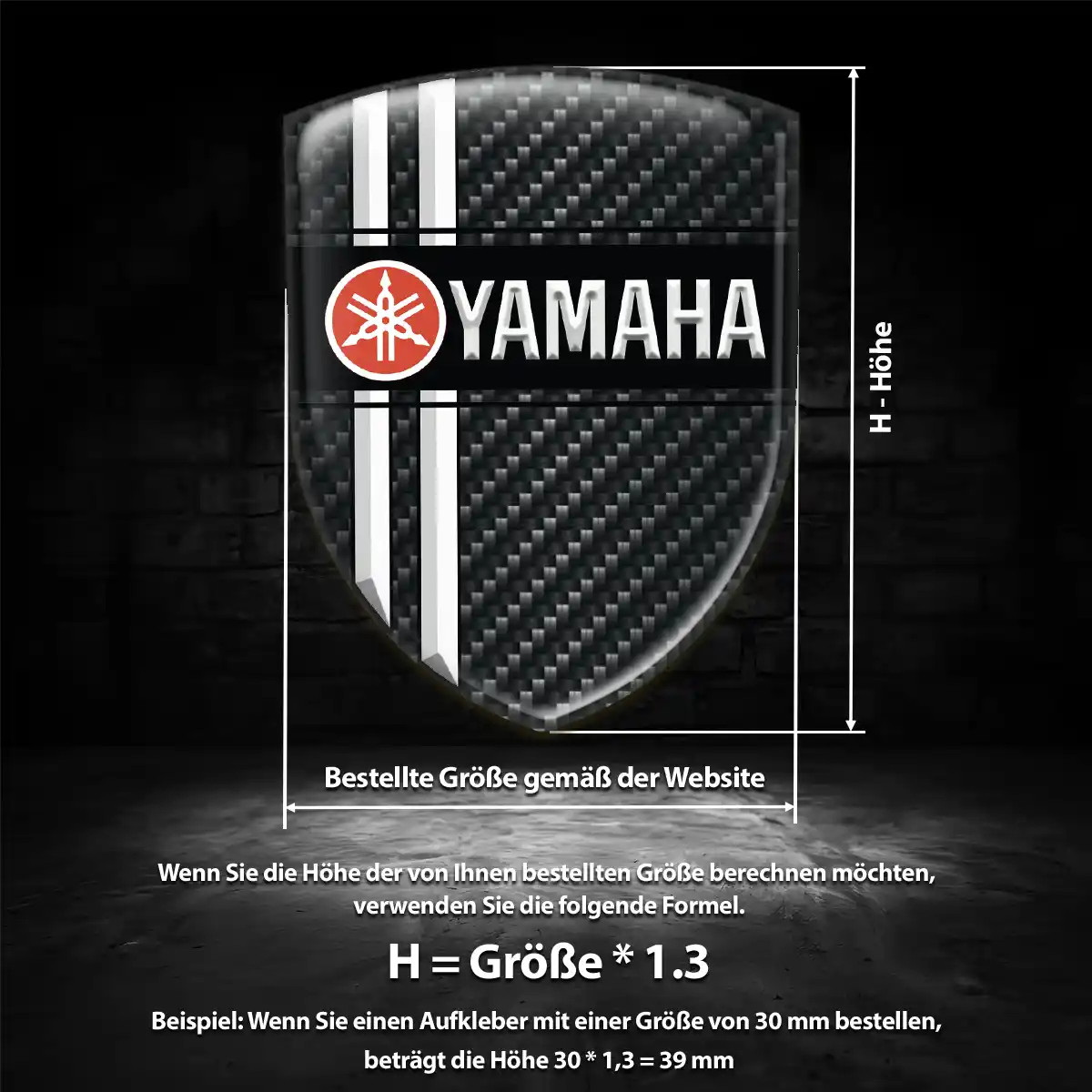 Yamaha Silikon Aufkleber Auto Ausdrucksstarkes Design