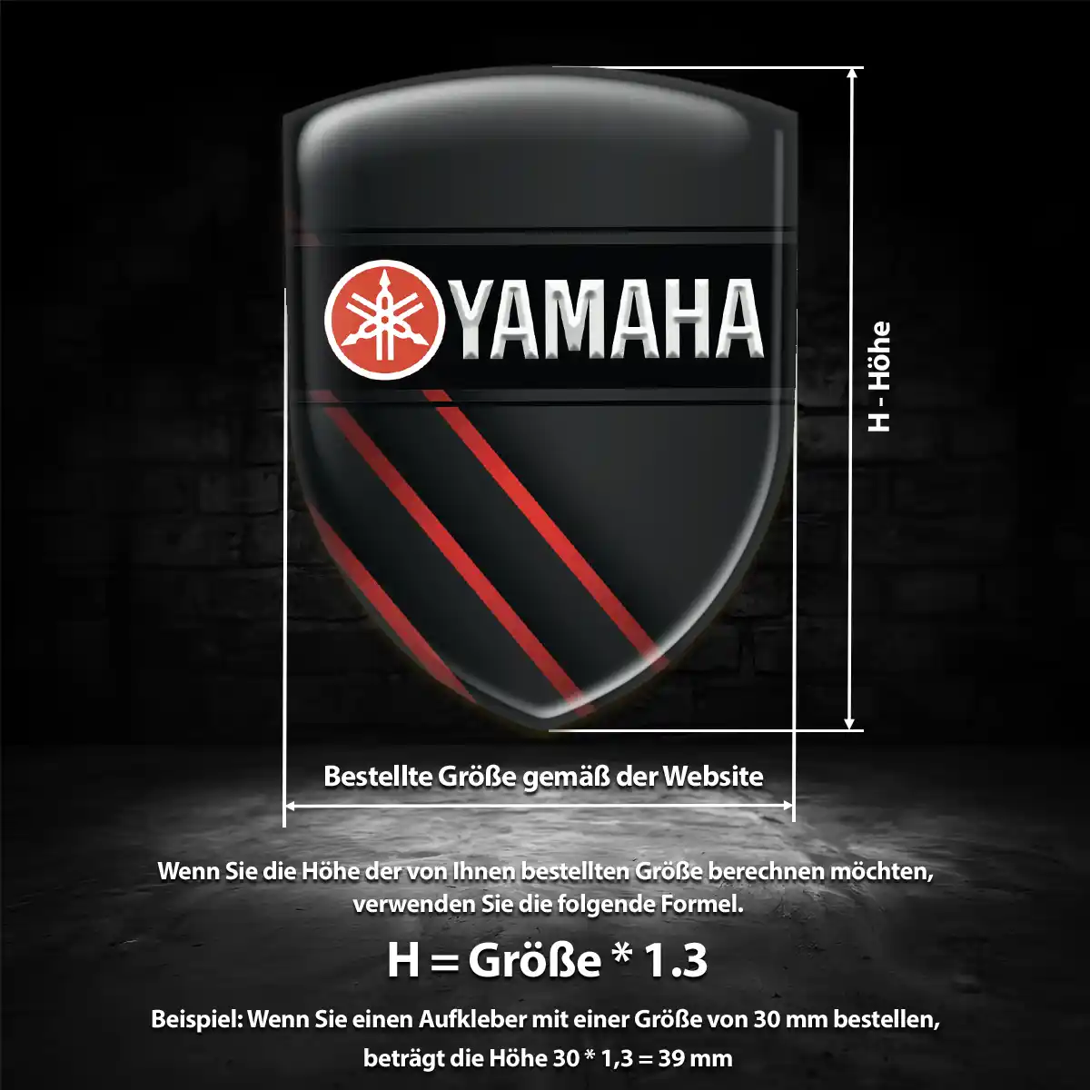 Yamaha Silikon Aufkleber Auto Erstklassige Qualität