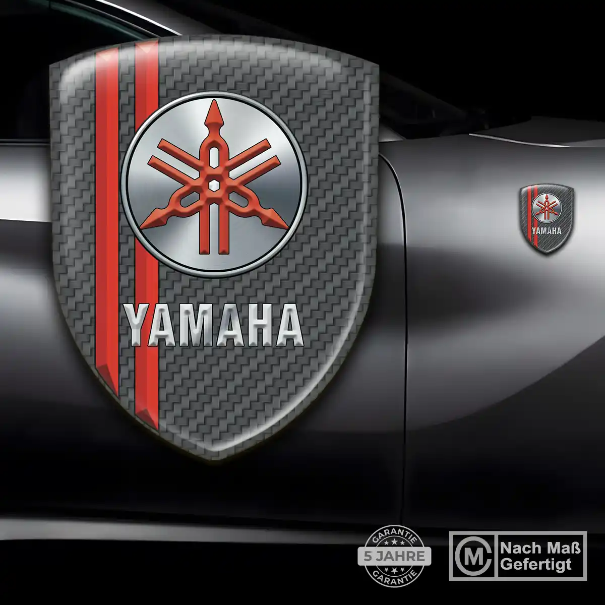Yamaha Silikon Aufkleber Auto Hochwertiges Harz