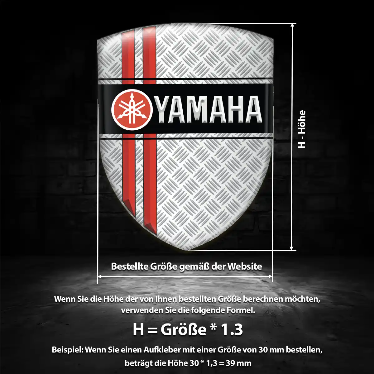 Yamaha Silikon Aufkleber Embleme Anspruchsvolles Design
