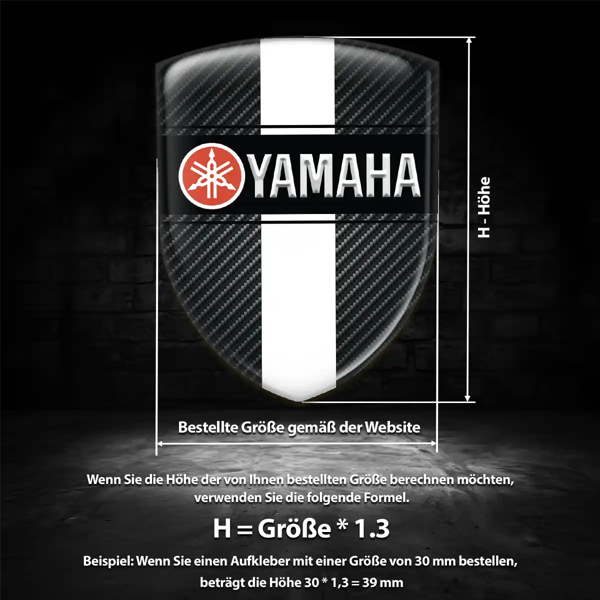 Yamaha Silikon Aufkleber Embleme Auto Exklusiv-Edition