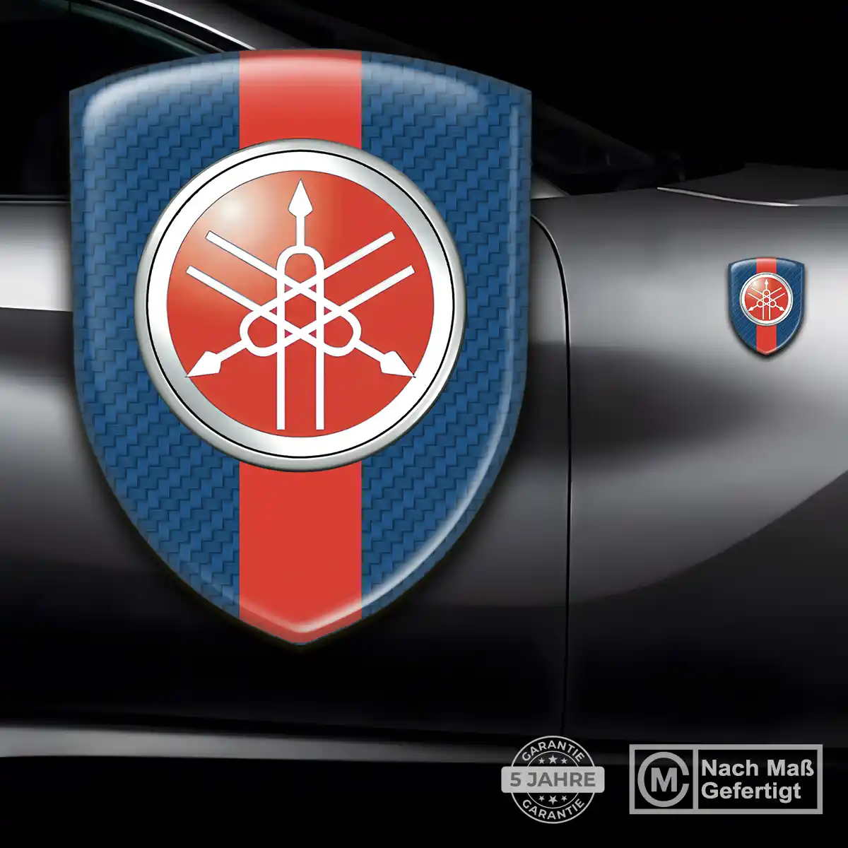 Yamaha Silikon Aufkleber Embleme Auto Hochwertiges Harz