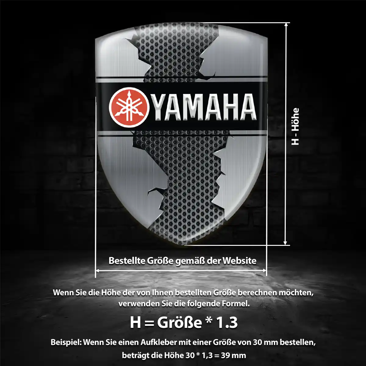 Yamaha Silikon Aufkleber Embleme Auto Hohe Qualität