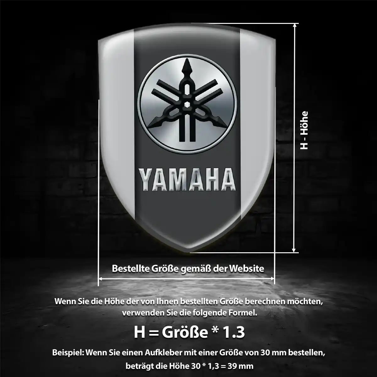 Yamaha Silikon Aufkleber Embleme Auto Spitzenqualität
