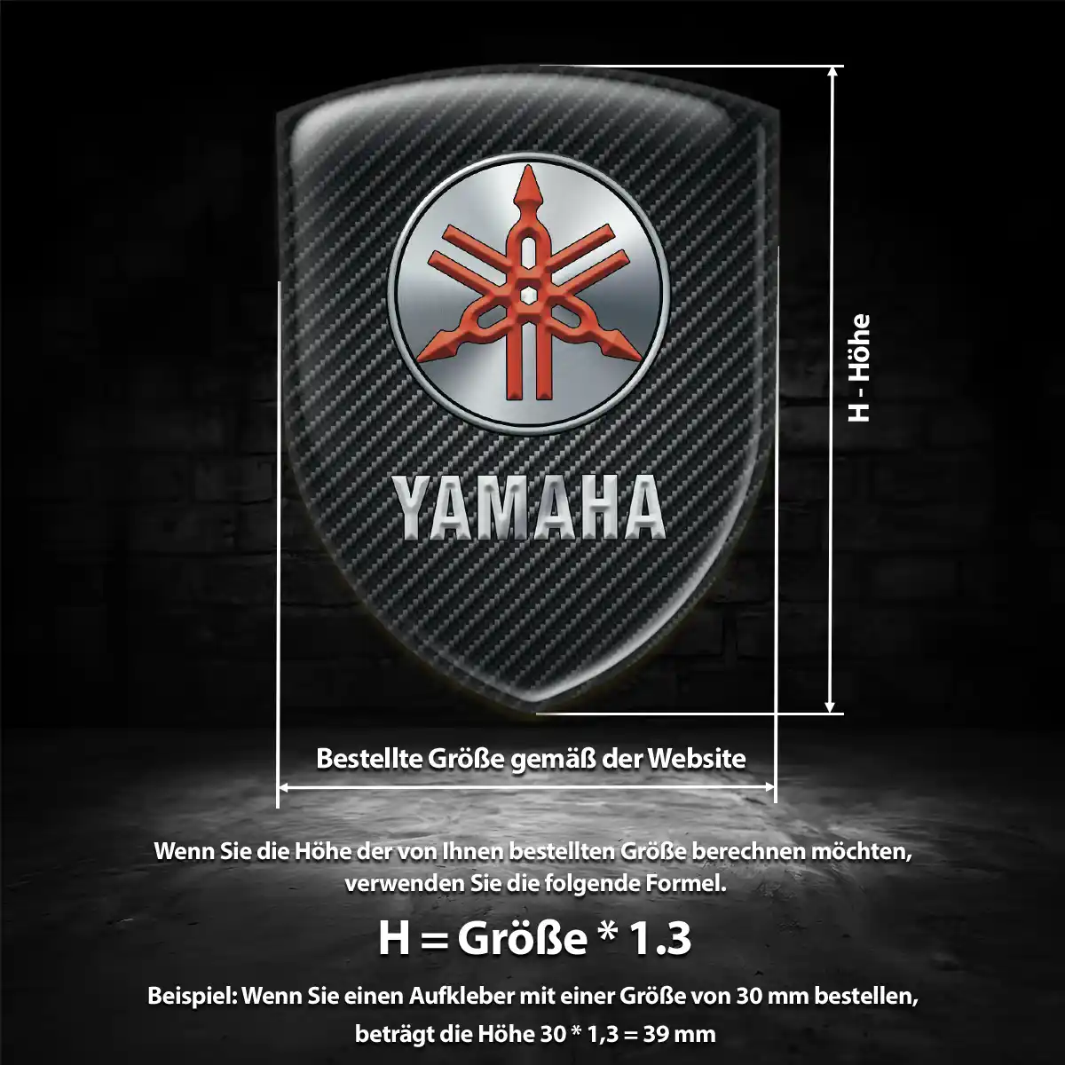 Yamaha Silikon Aufkleber Embleme Auto Tuningfahrzeug