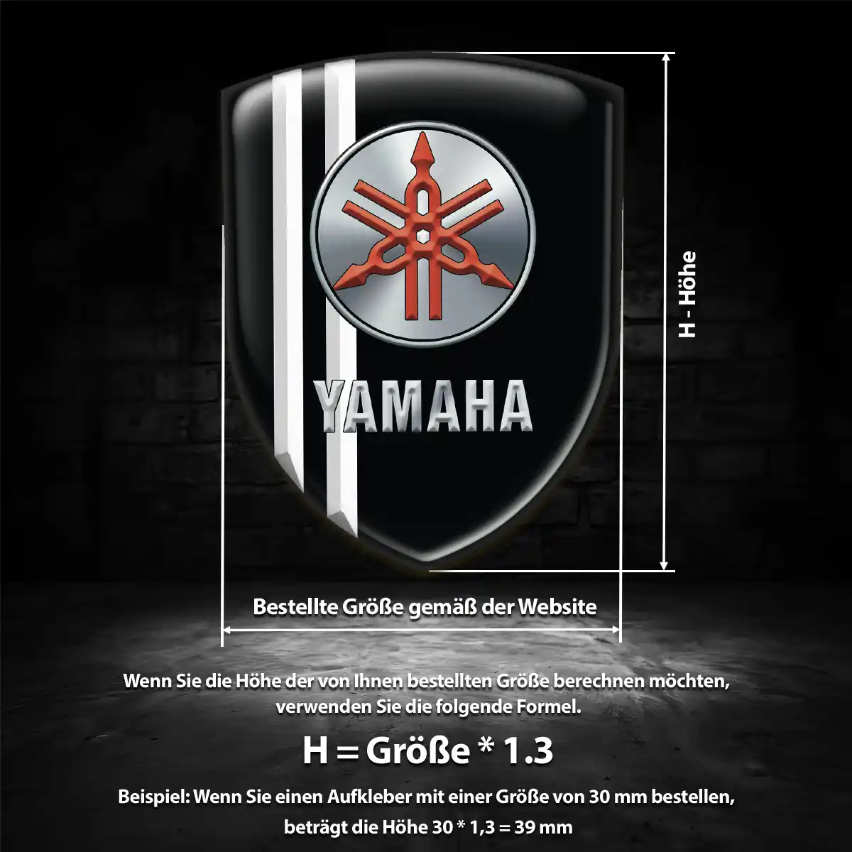 Yamaha Silikon Aufkleber Embleme Überzeugende Qualität