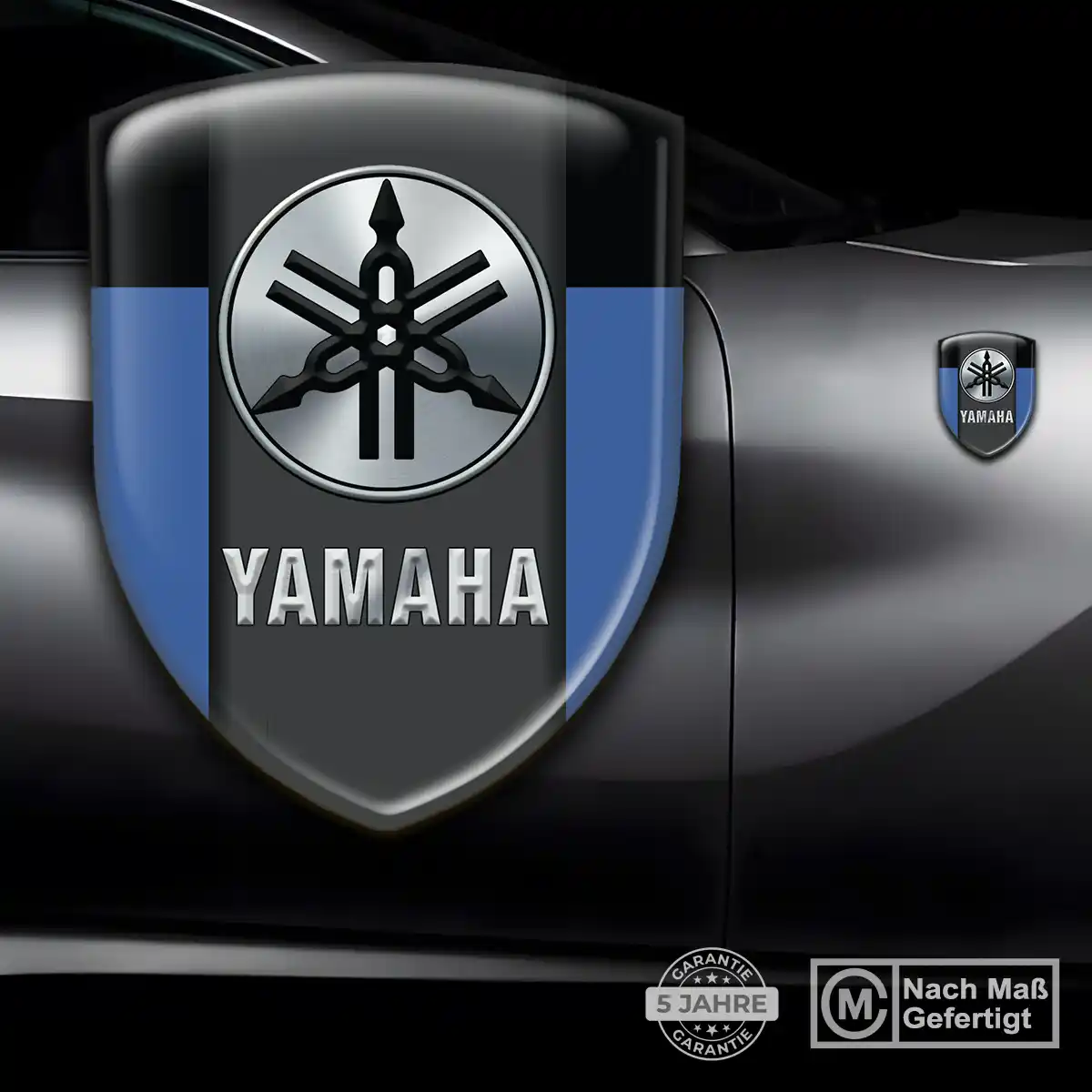 Yamaha Silikon Aufkleber Embleme Edles Design