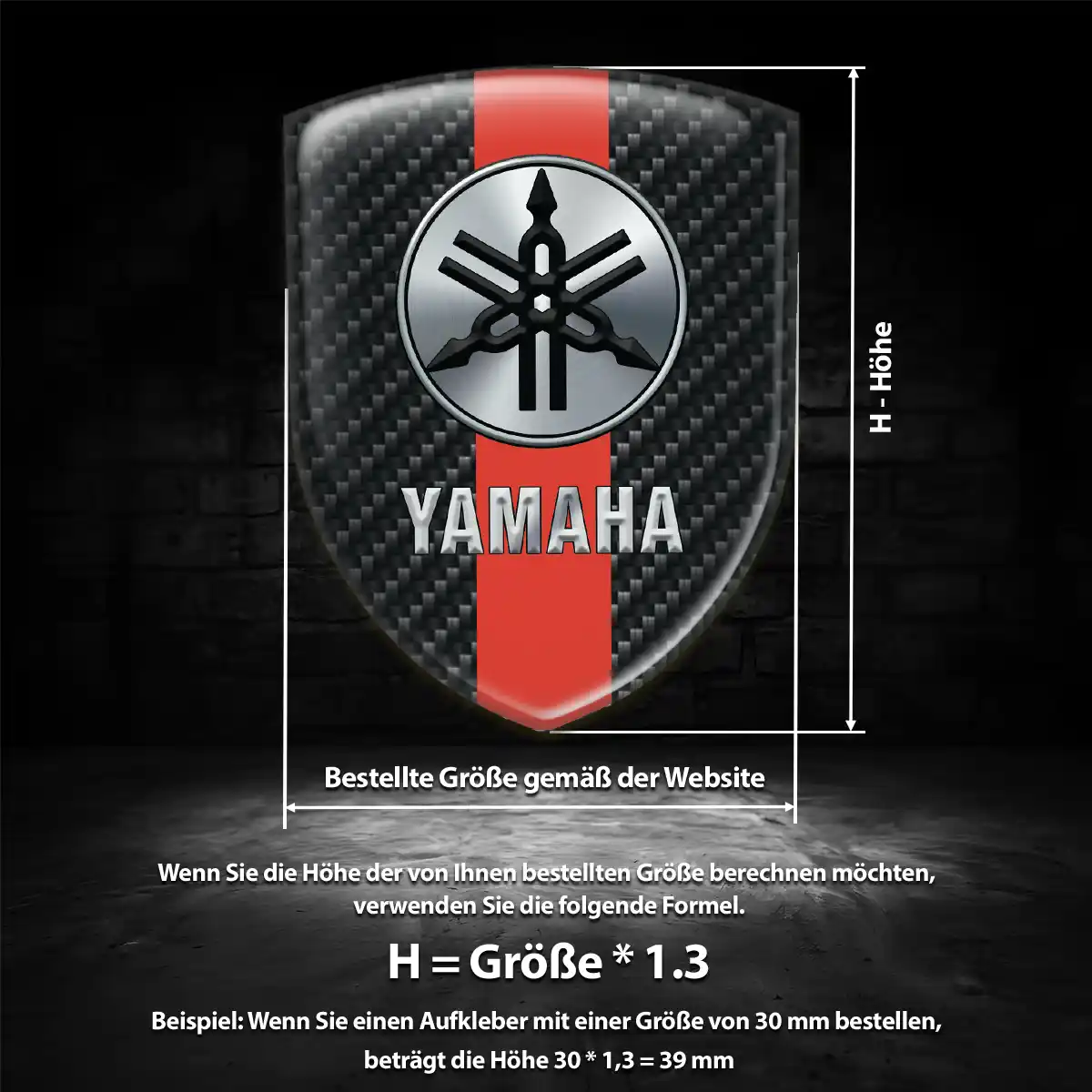 Yamaha Silikon Aufkleber Embleme Erstklassige Qualität