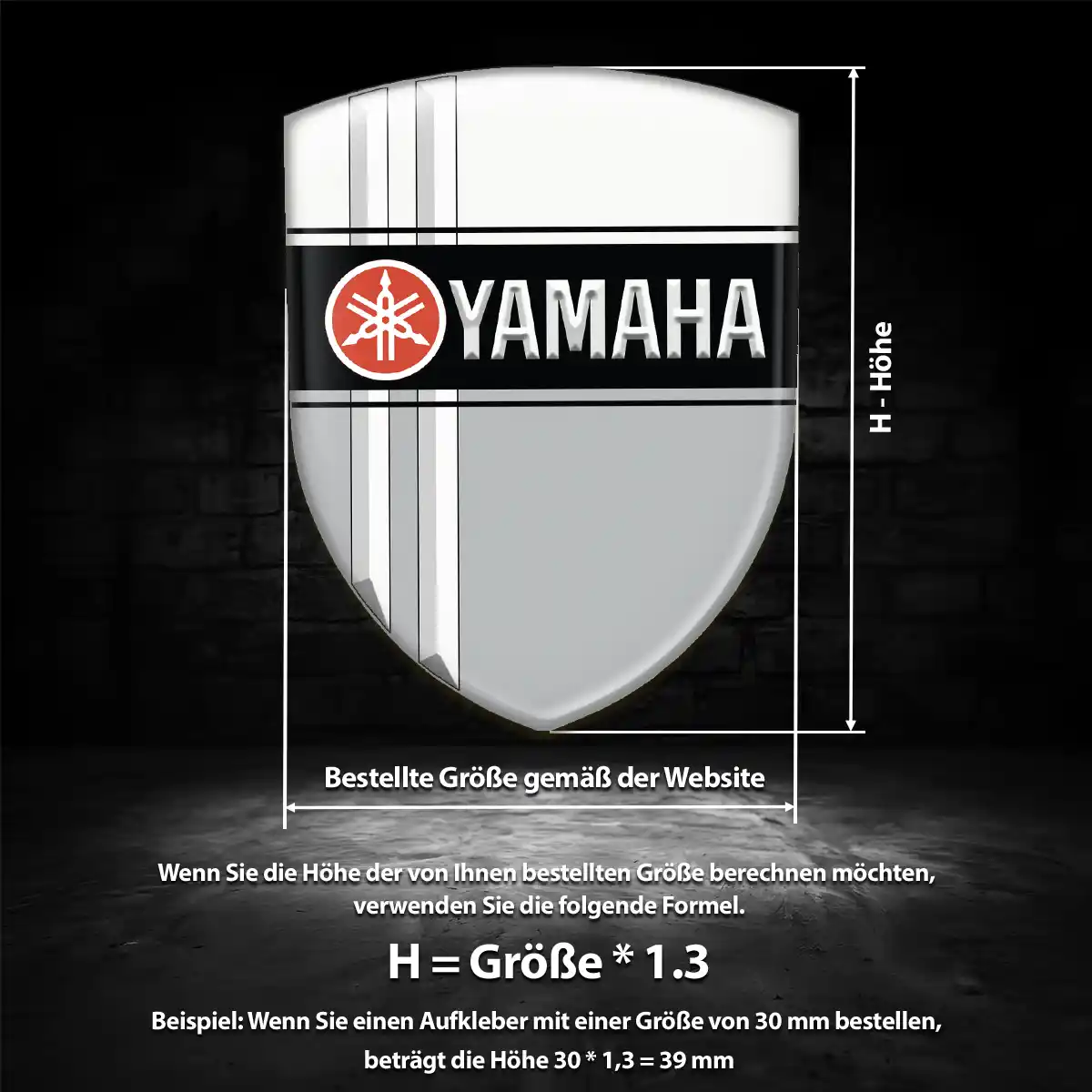 Yamaha Silikon Aufkleber Embleme Luxus-Edition