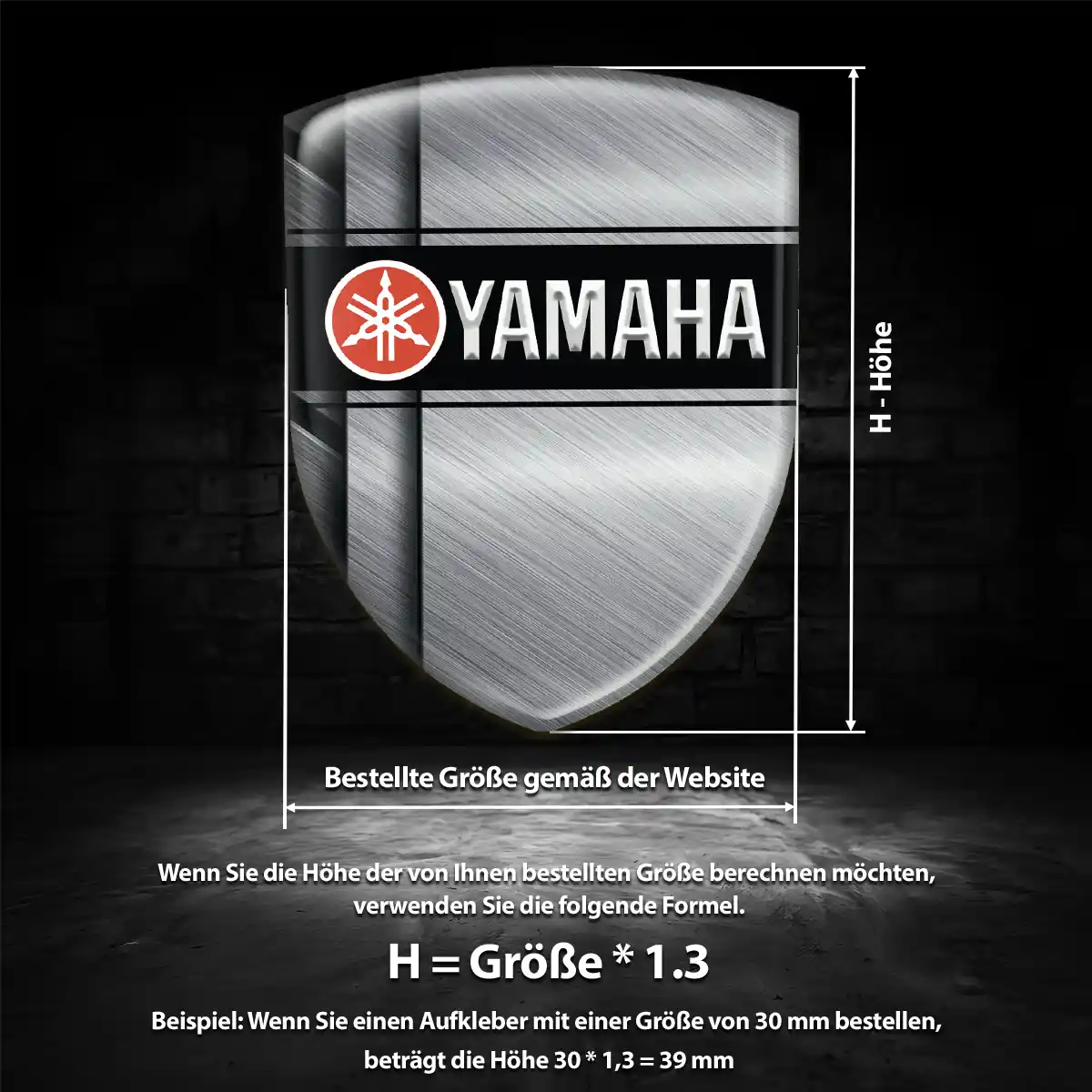 Yamaha Silikon Aufkleber Embleme Markenedition