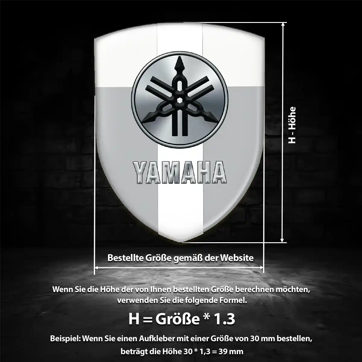Yamaha Silikon Aufkleber Embleme Spitzenqualität