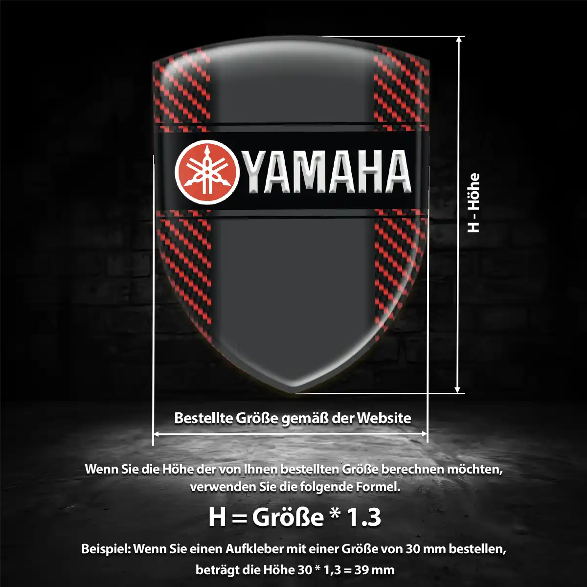 Yamaha Silikon Aufkleber Limitierte Auflage