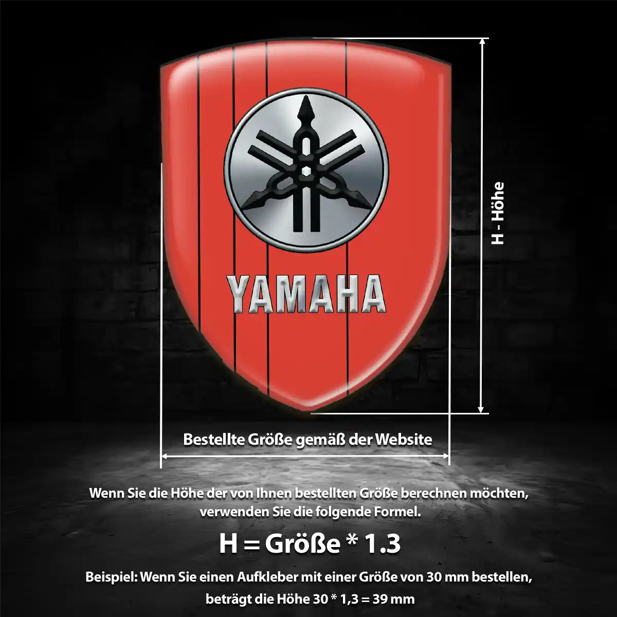 Yamaha Silikon Aufkleber Luxus-Edition