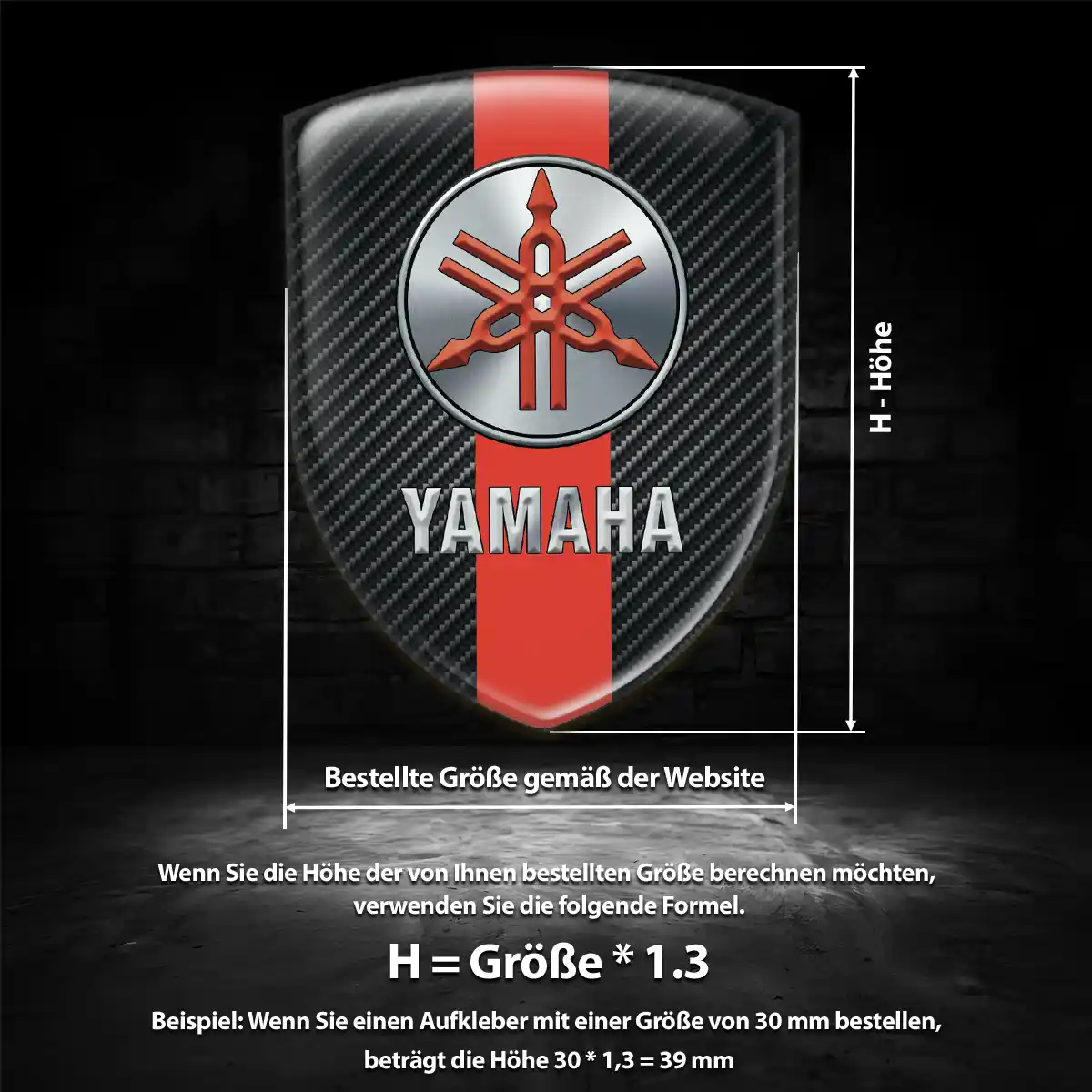 Yamaha Silikon Aufkleber Prestige-Edition