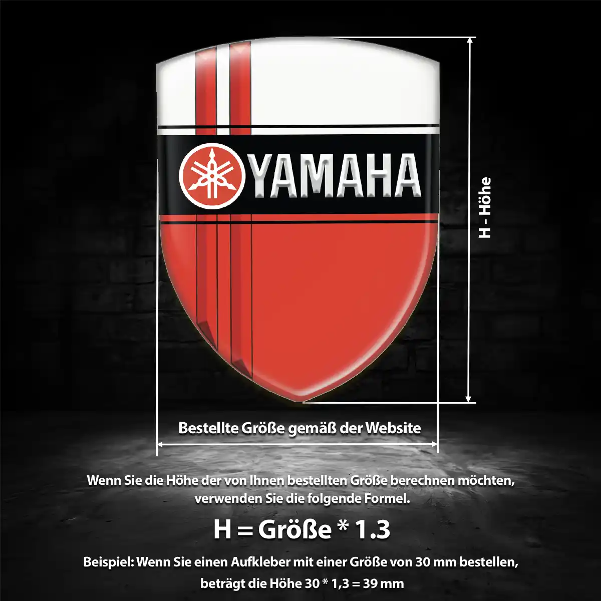 Yamaha Silikon Aufkleber Sonderedition