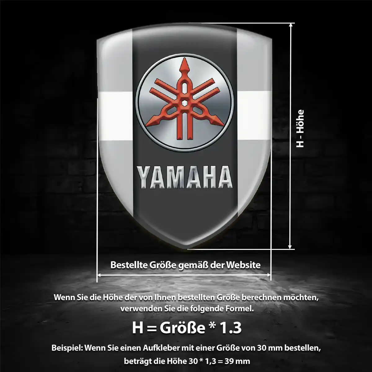 Yamaha Silikon Aufkleber Stilvolles Design