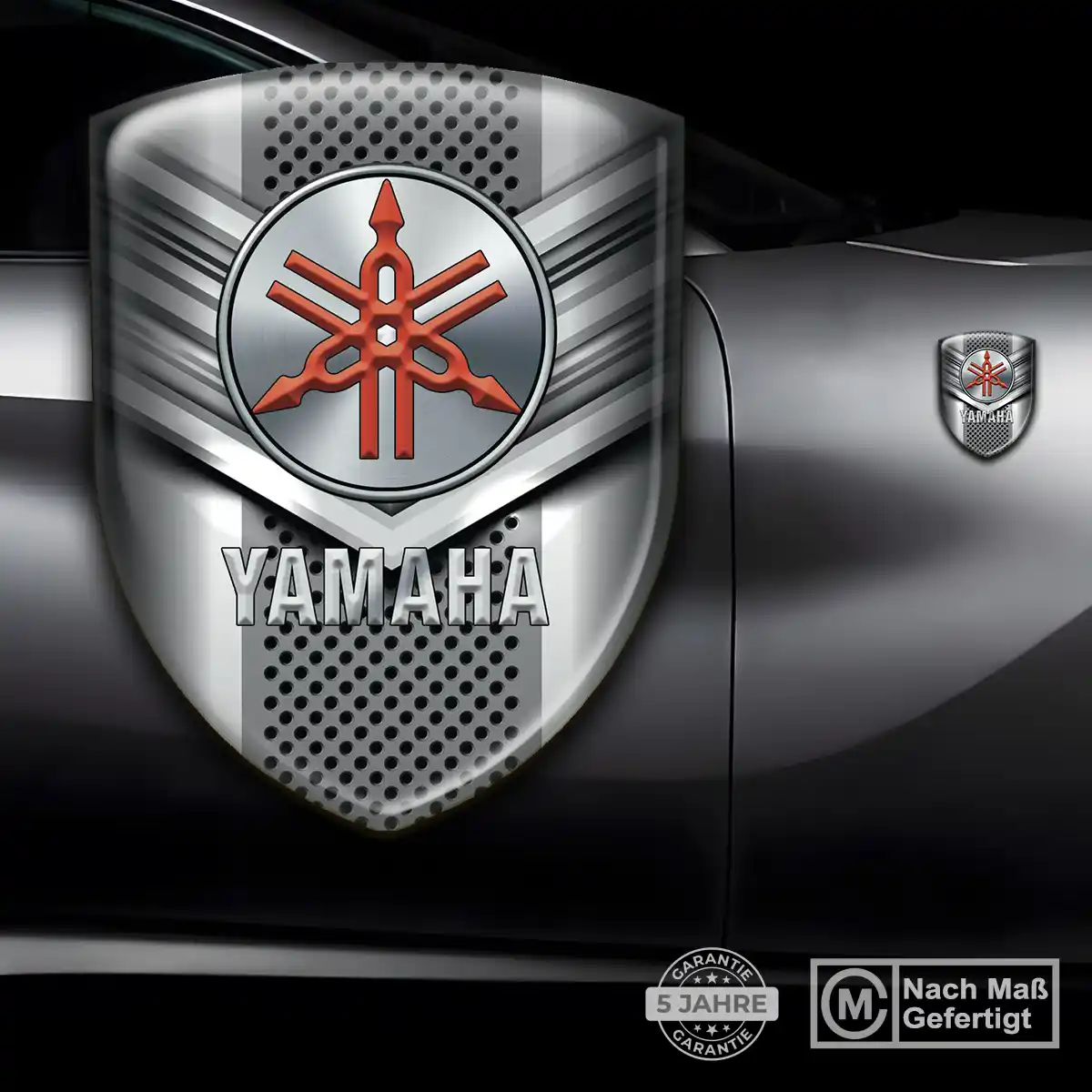 Yamaha Silikon Aufkleber Wappen Ausdrucksstarkes Design