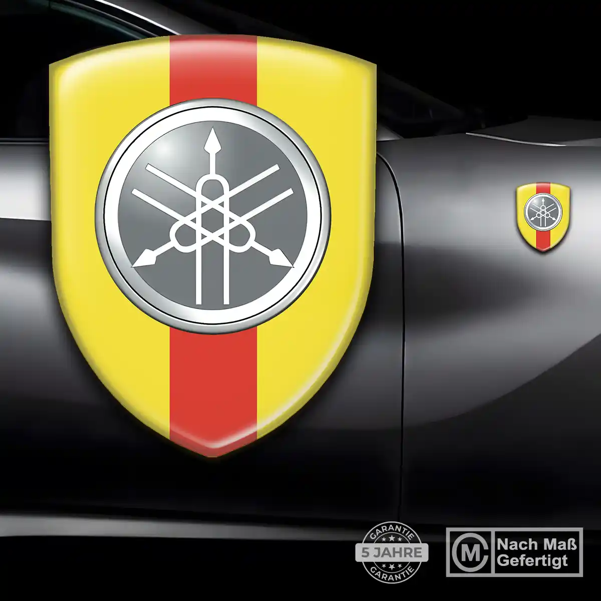 Yamaha Silikon Aufkleber Wappen Auto Exklusiv-Edition