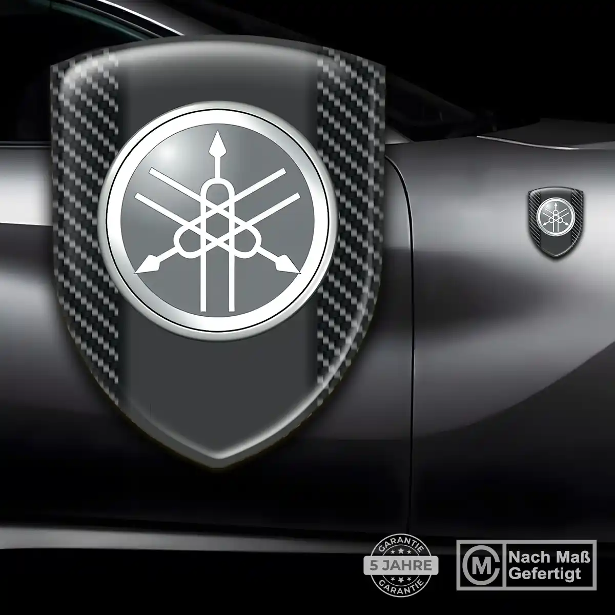 Yamaha Silikon Aufkleber Wappen Auto Exterieurdesign