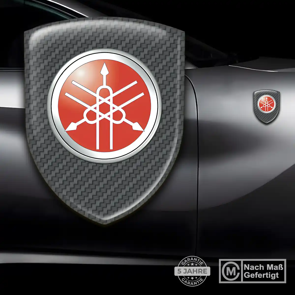 Yamaha Silikon Aufkleber Wappen Auto Markenedition