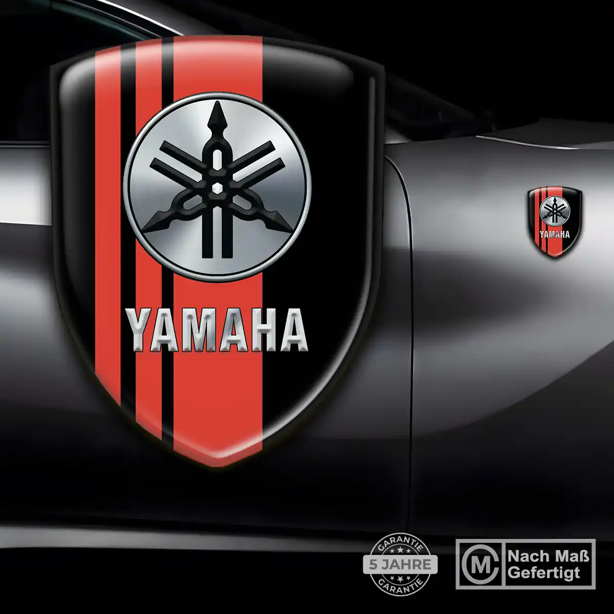 Yamaha Silikon Aufkleber Wappen Auto Premium-Edition