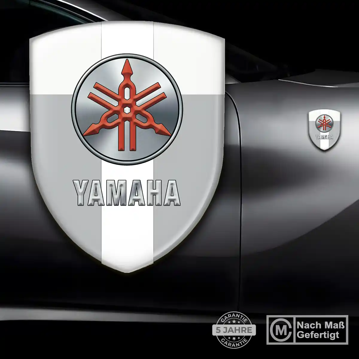 Yamaha Silikon Aufkleber Wappen Auto Premiumqualität