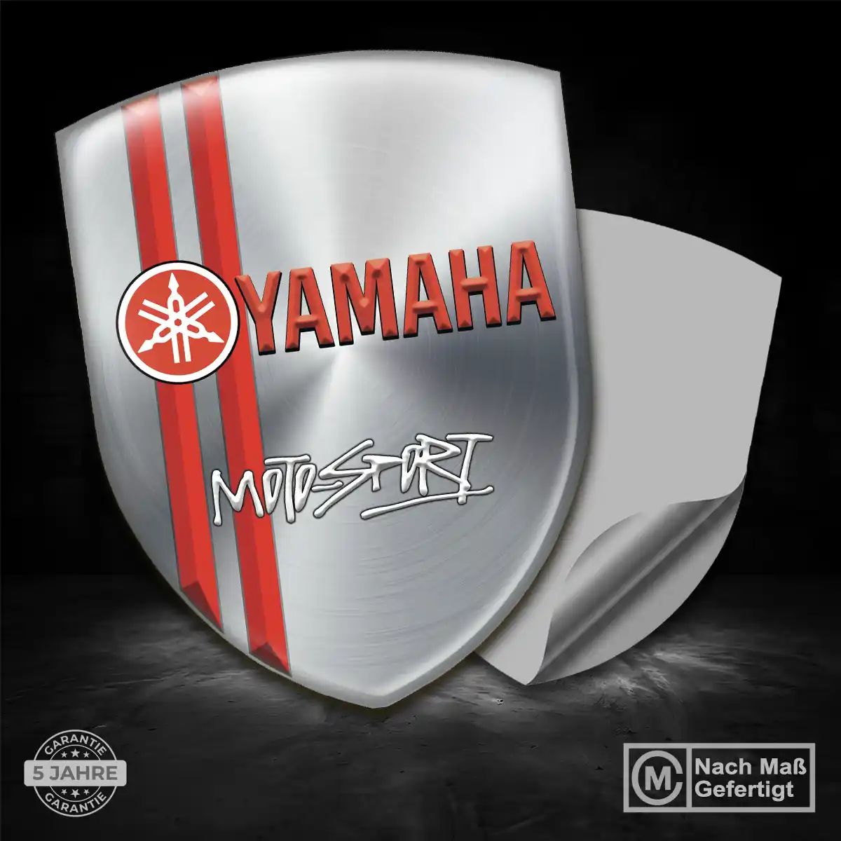 Yamaha Silikon Aufkleber Wappen Elegantes Design