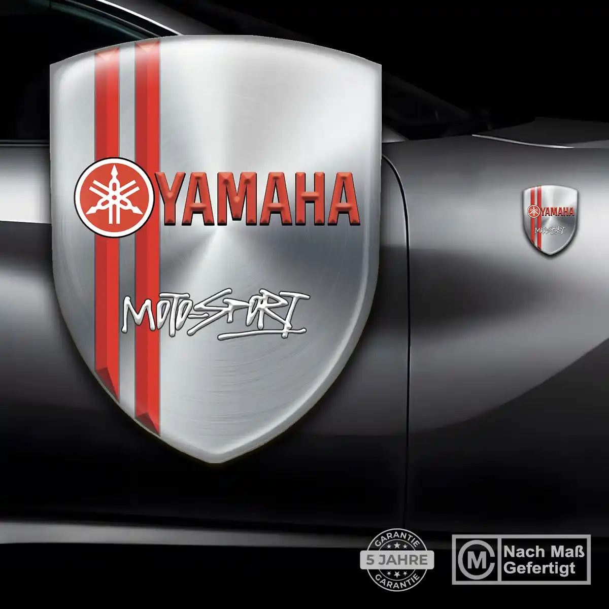 Yamaha Silikon Aufkleber Wappen Elegantes Design