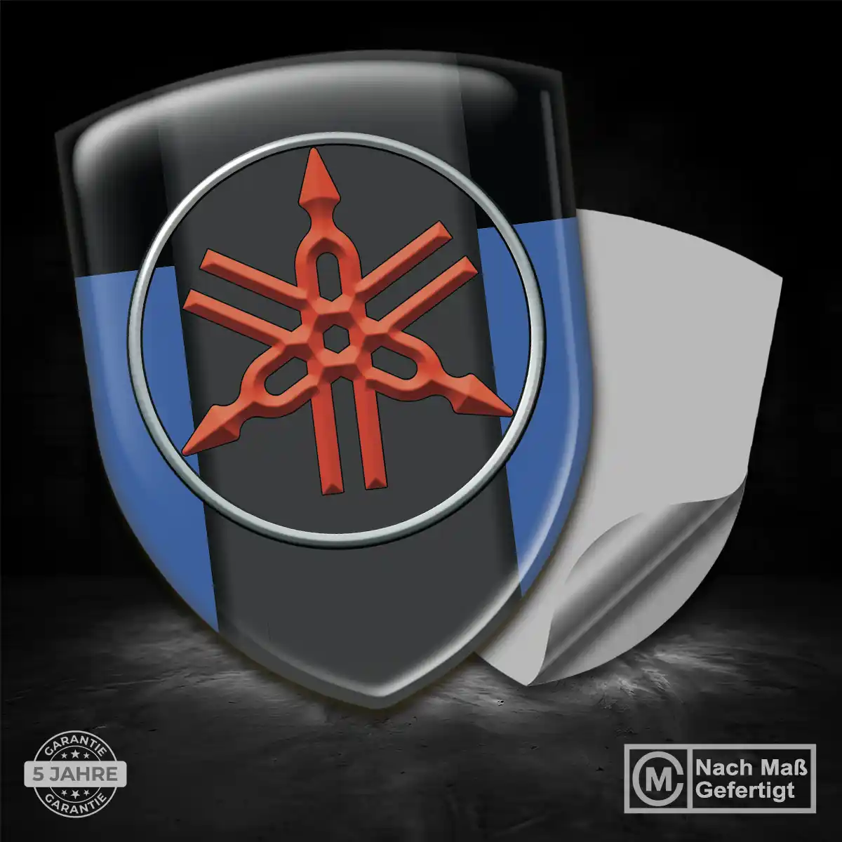 Yamaha Silikon Aufkleber Wappen Exklusiv-Edition