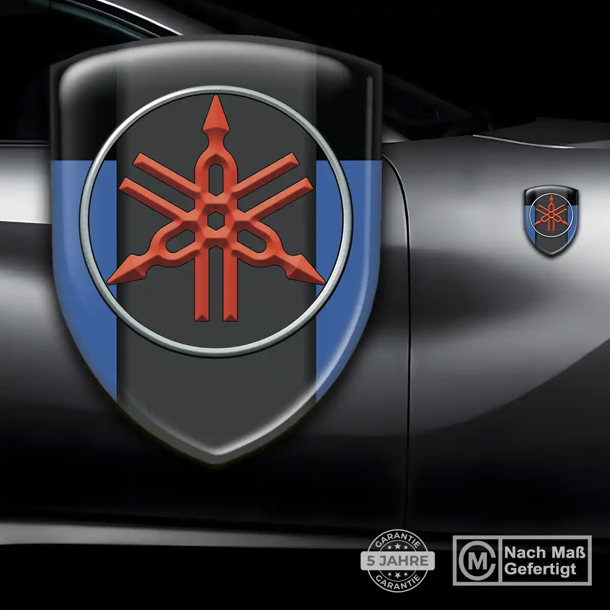 Yamaha Silikon Aufkleber Wappen Exklusiv-Edition