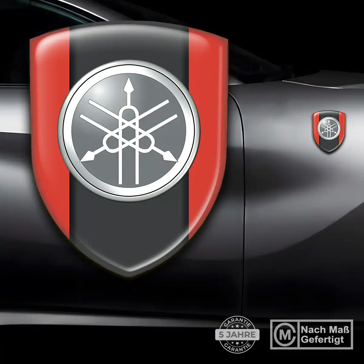 Yamaha Silikon Aufkleber Wappen Exterieurdesign