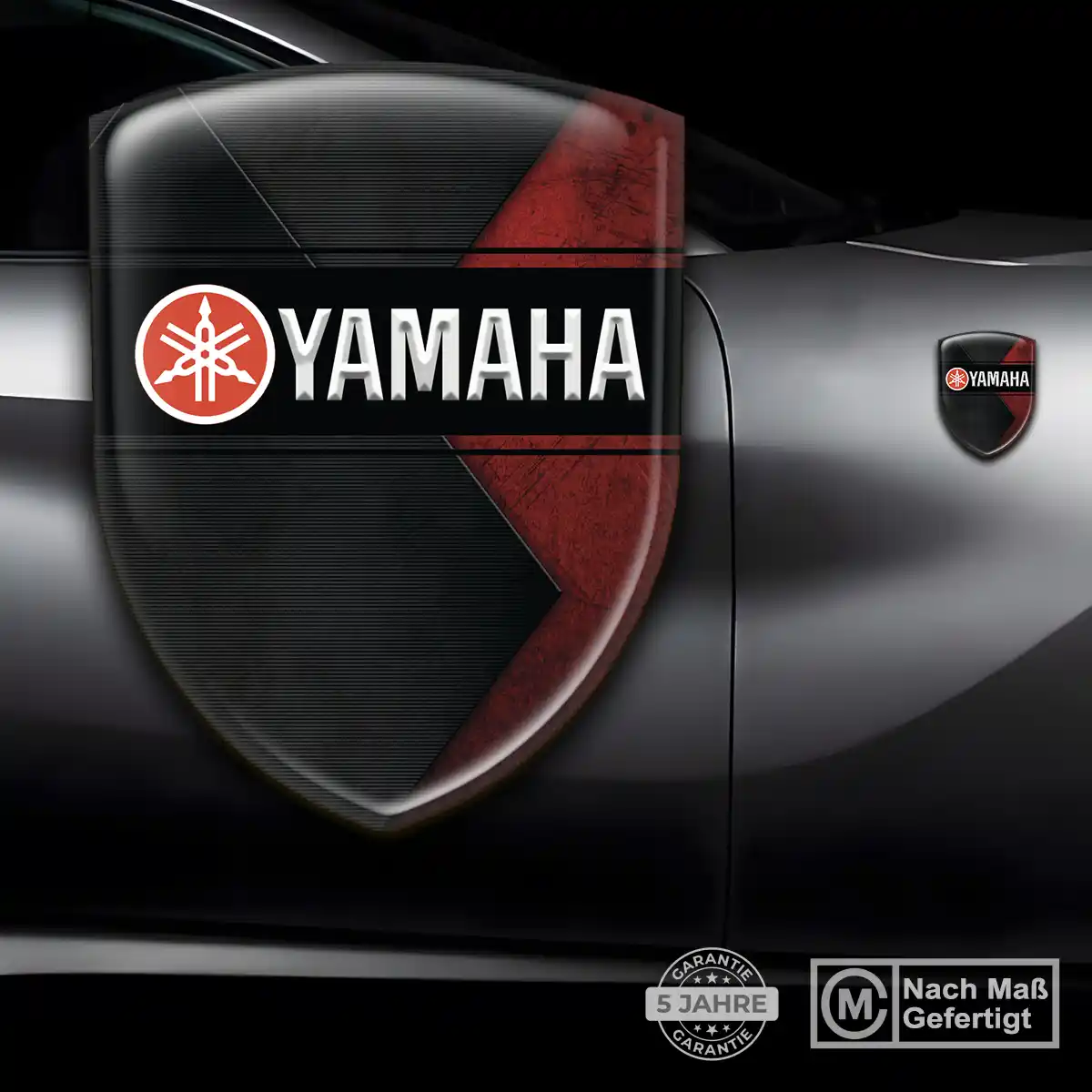 Yamaha Silikon Aufkleber Wappen Hochwertiges Harz