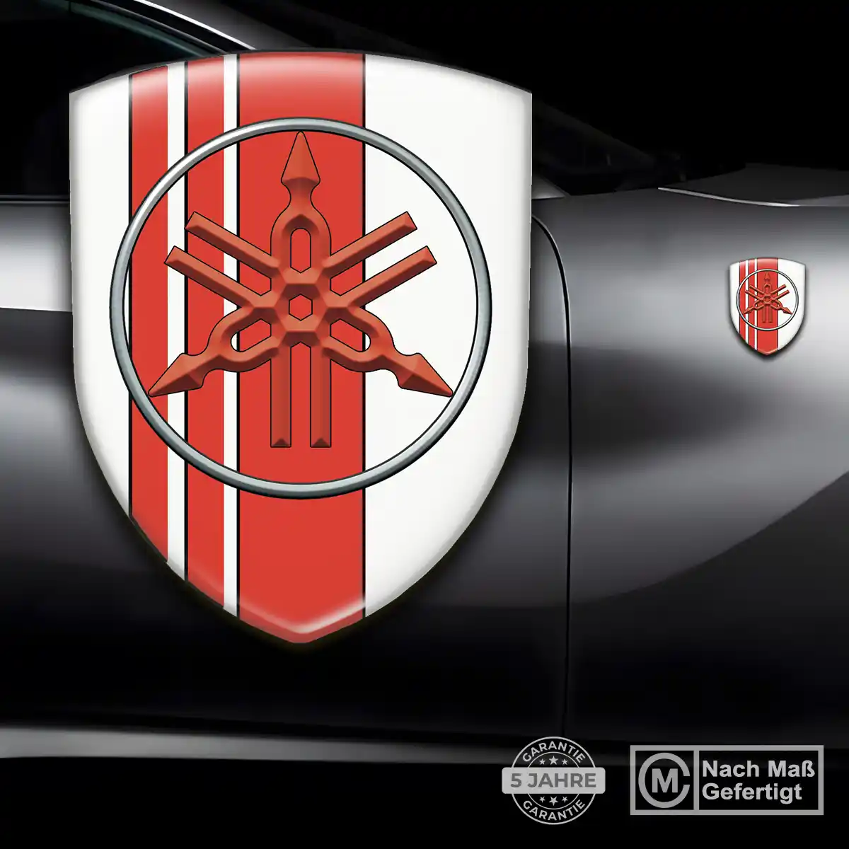 Yamaha Silikon Aufkleber Wappen Modernes Design