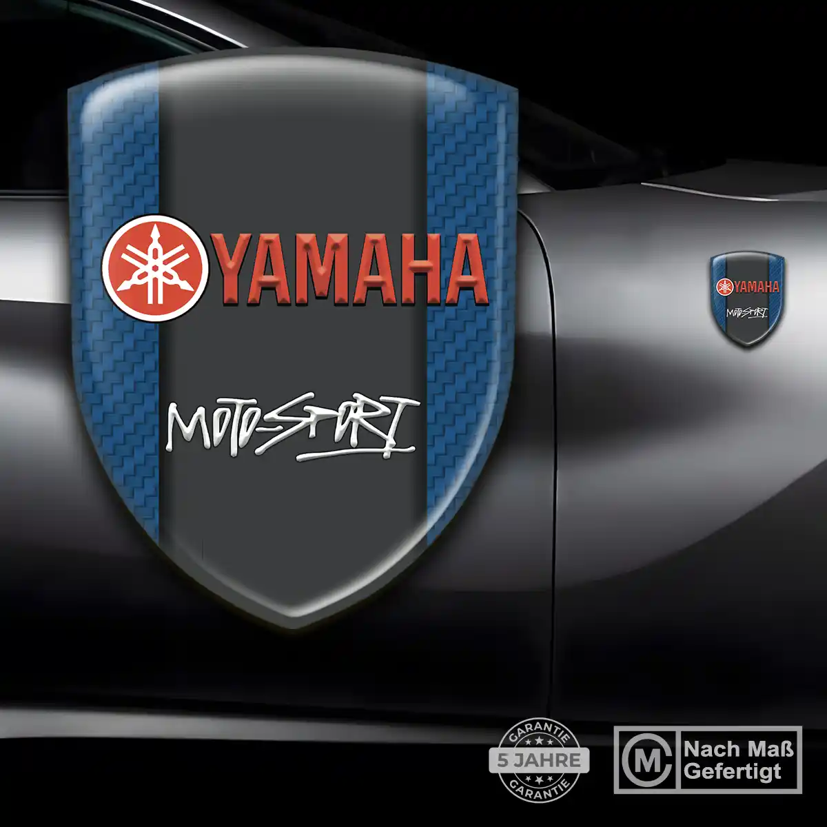 Yamaha Silikon Aufkleber Wappen Premium-Edition