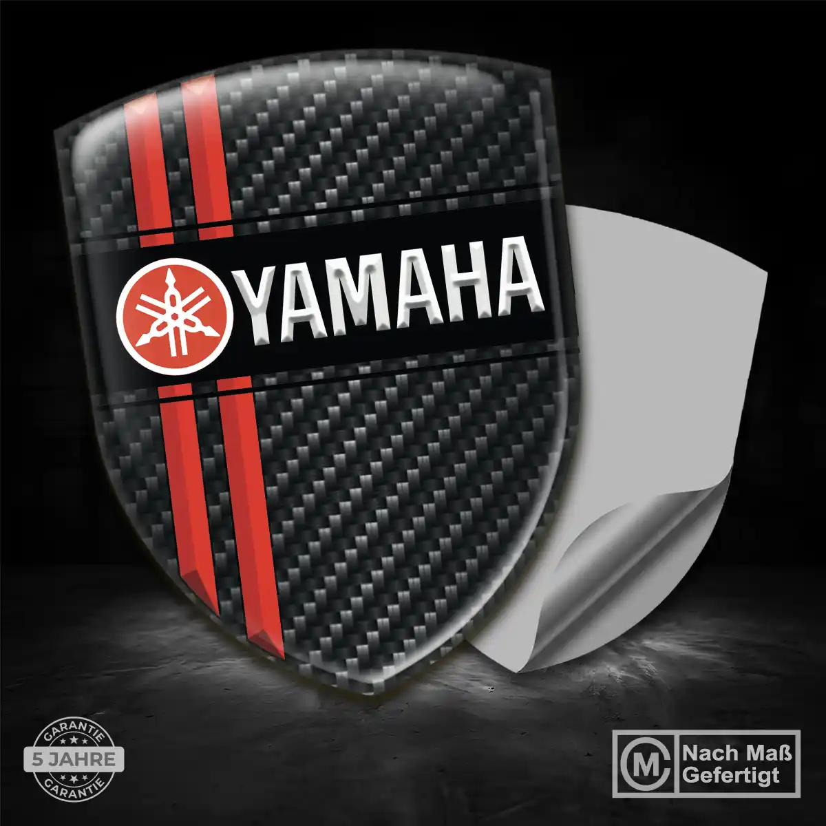 Yamaha Silikon Aufkleber Wappen Stilvolles Design