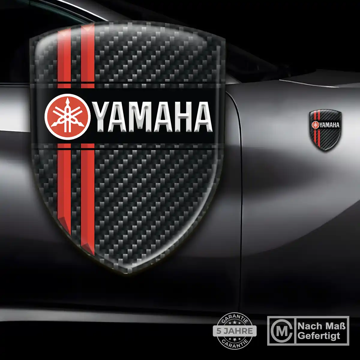 Yamaha Silikon Aufkleber Wappen Stilvolles Design