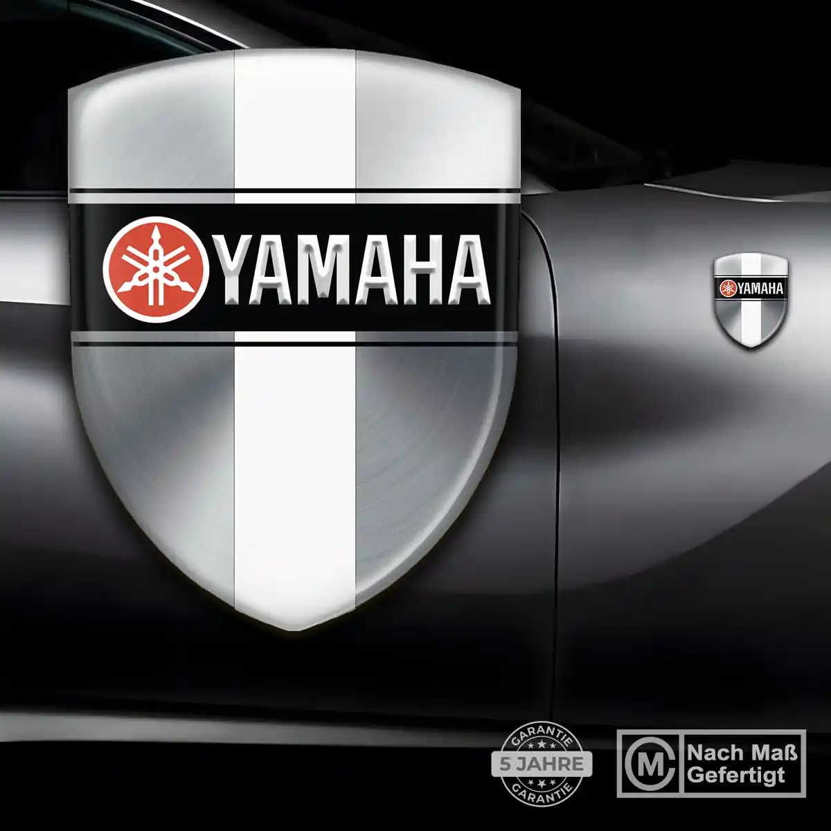 Yamaha Silikon Aufkleber Wappen Tuningfahrzeug