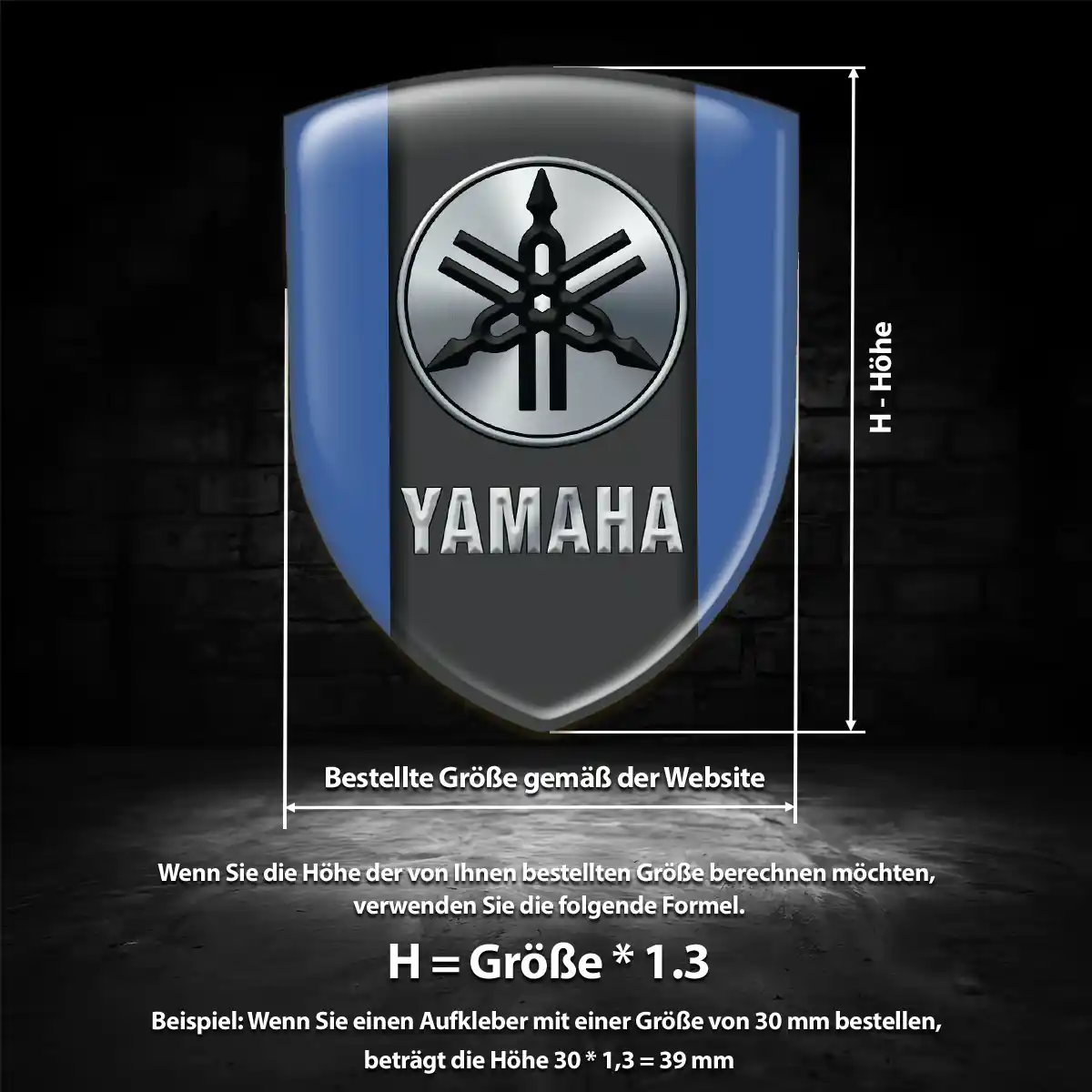 Yamaha Silikon Aufkleber Wappen Verlässliche Qualität
