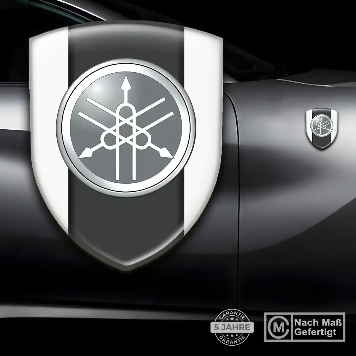 Yamaha Wappen Aufkleber Anspruchsvolles Design