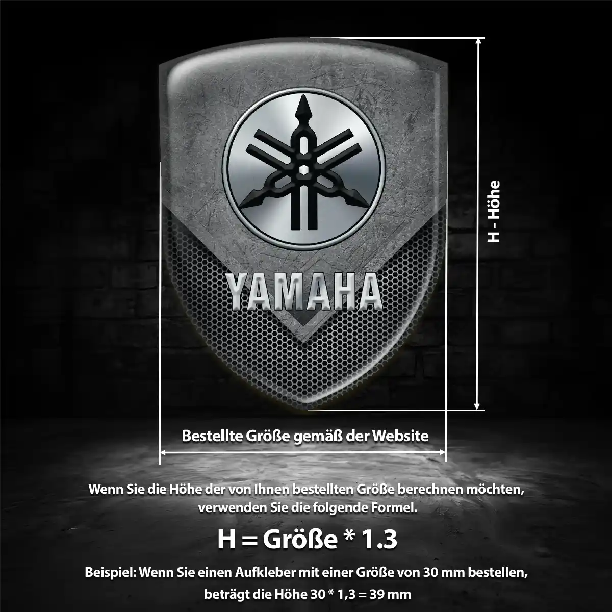 Yamaha Wappen Aufkleber Auto Anspruchsvolles Design