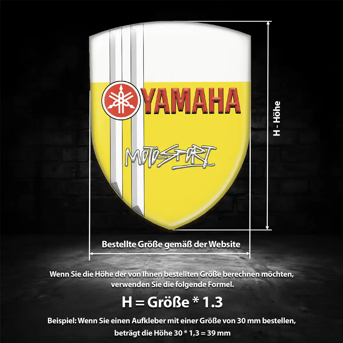 Yamaha Wappen Aufkleber Auto Erstklassige Qualität